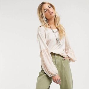 SMALL Free People We The Free Jade Long Sleeve Top
